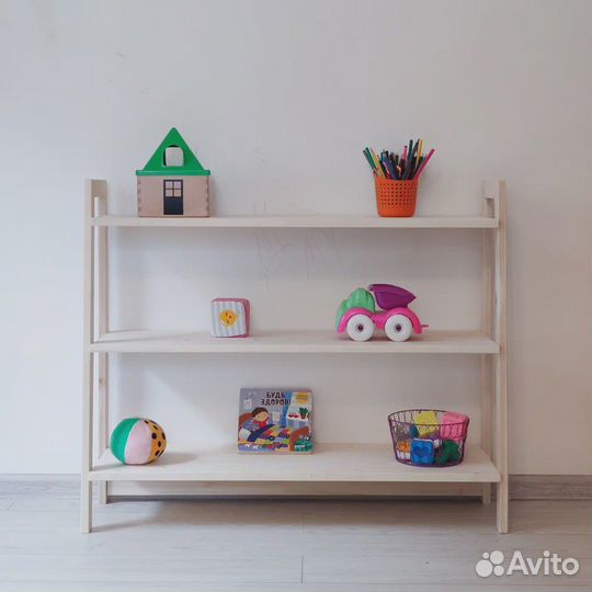 Полка стеллаж для игрушек и материалов Вааса-3