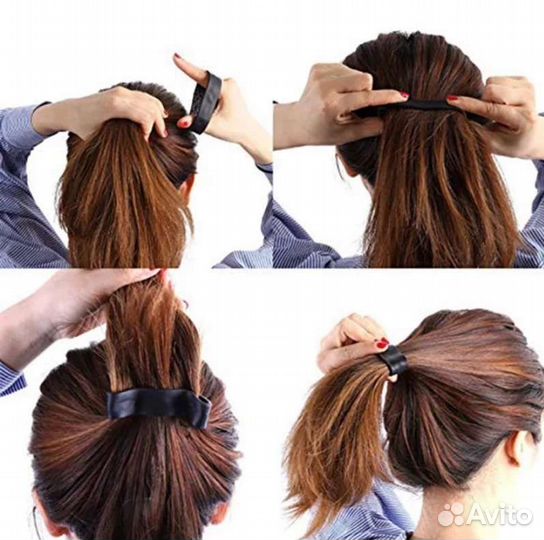 Силиконовая гибкая заколка для волос