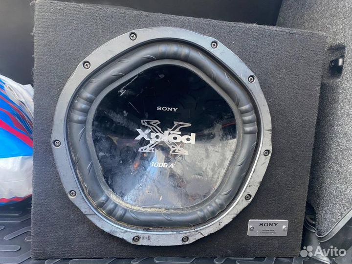 Сабвуфер Sony XS+усилитель+кабель