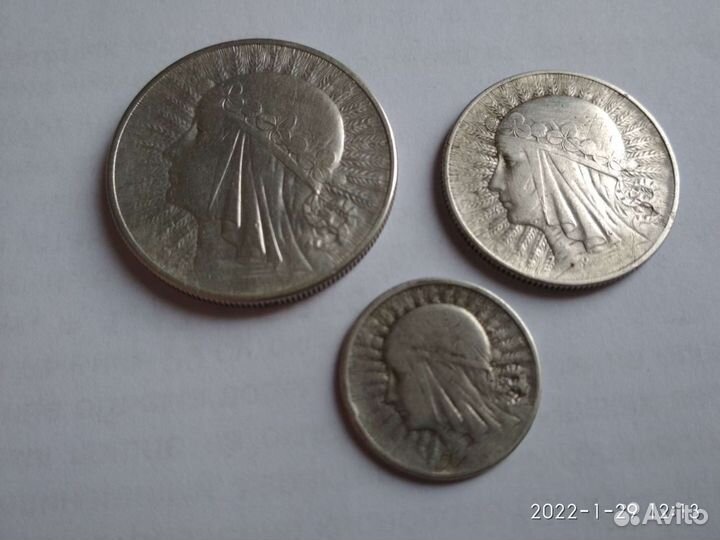 Серебро Польши монеты