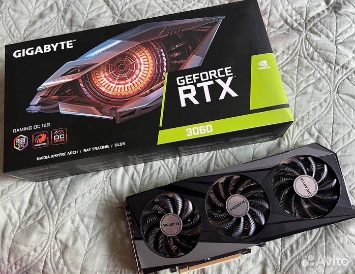 Видеокарта geforce rtx 3060 Gaming OS 12 гб