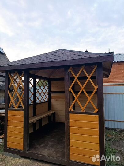 Беседка для дачи деревянная