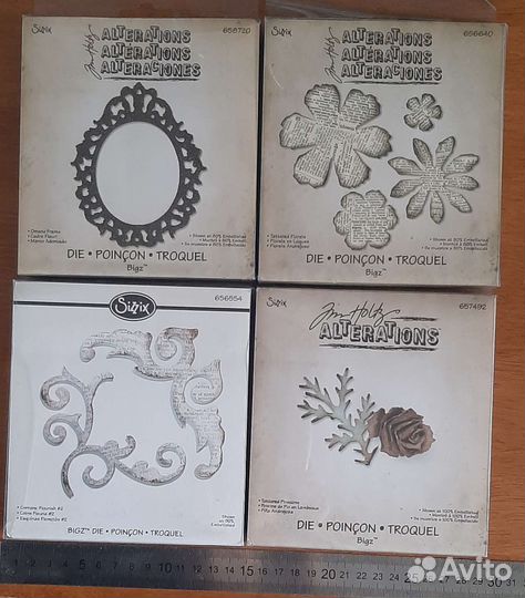 Ножи для вырубки, папки для тиснения