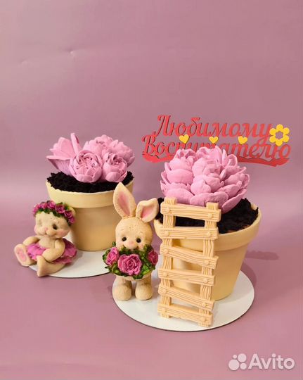 Цветы из гибкого шоколада