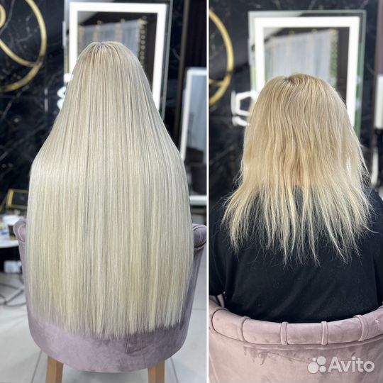 Наращивание волос, биопротеиновые волосы