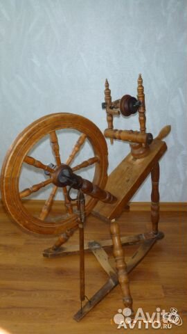 Прялка самопряха старинная деревянная 18 в