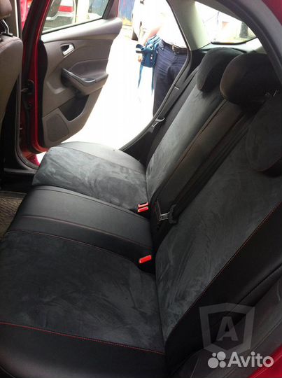 Авточехлы на Газель 2705 (7 мест) (экокожа+алькант