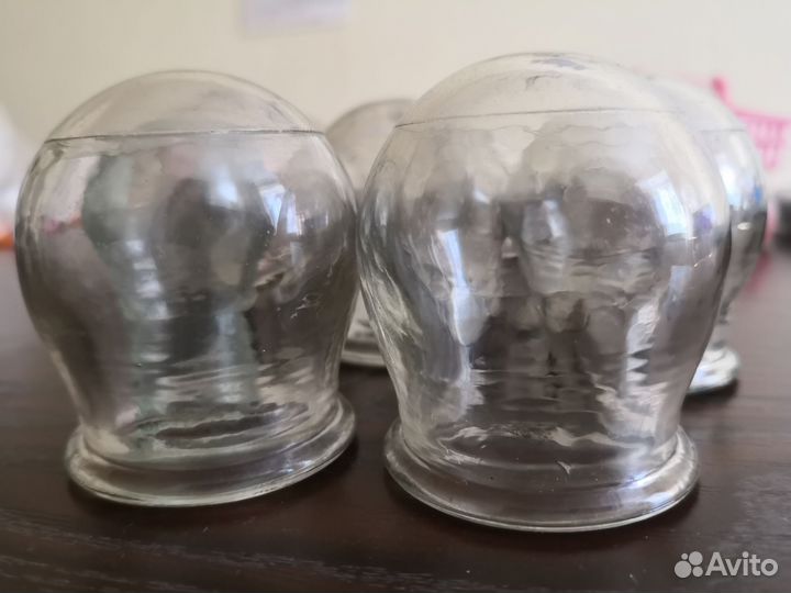 Банки стеклянные массажные кровоотсосная