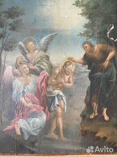 Старинная икона Иоанн Креститель