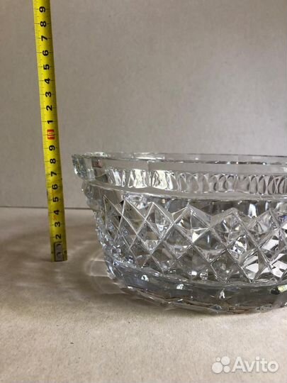 Салатница хрусталь СССР бу