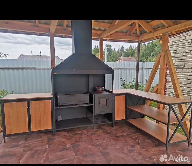 Мангальная зона лофт