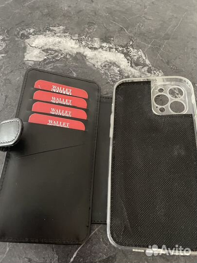 Кожаный чехол-книжка для iPhone 12pro max