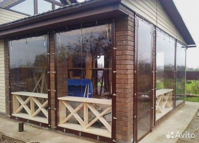 Мягкие окна для кафе летней веранды беседки