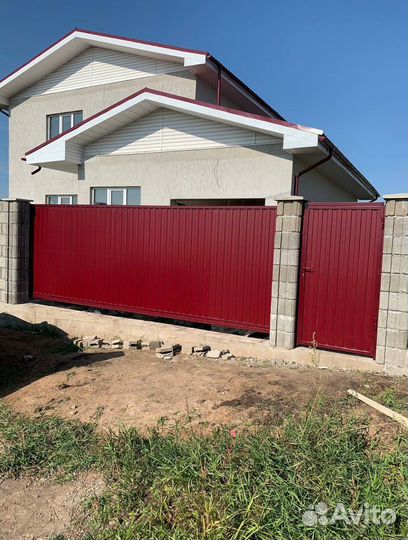 Откатные ворота для дома