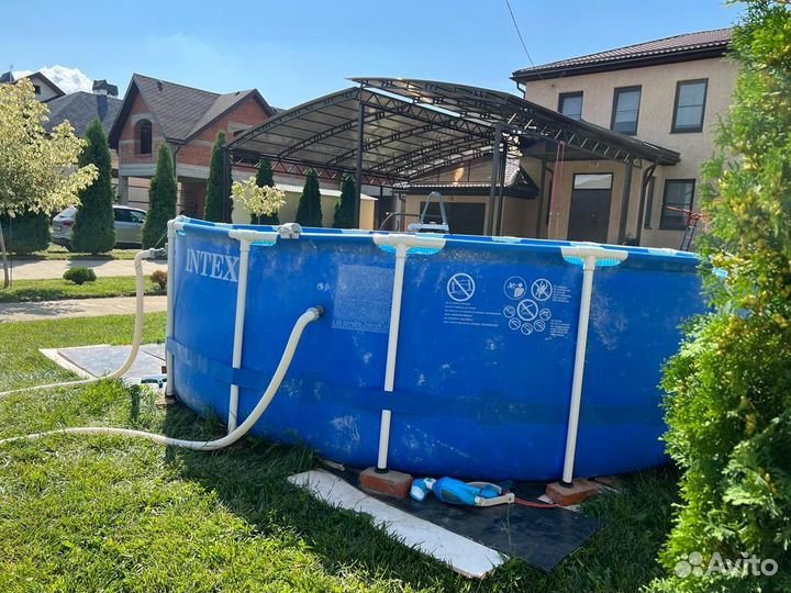 Каркасный бассейн intex 4.57x1.22 (28242np intex)