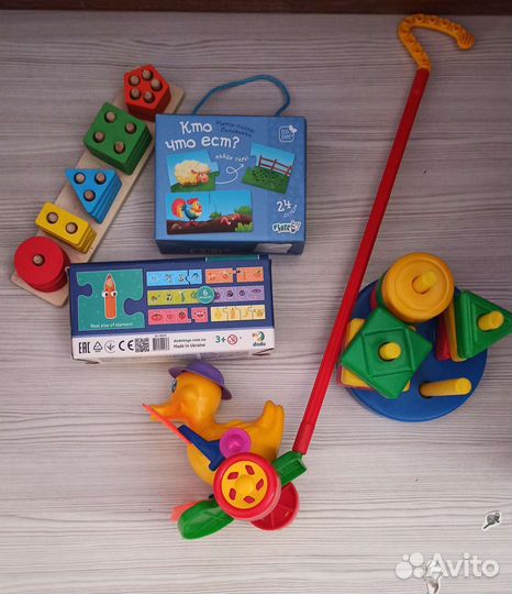 Развивающие игрушки, каталка