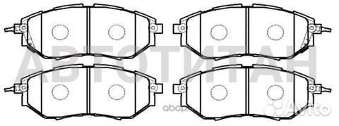 Колодки тормозные дисковые передн subaru: legacy 0