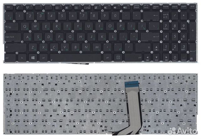 Клавиатура Asus X756 черная без рамки