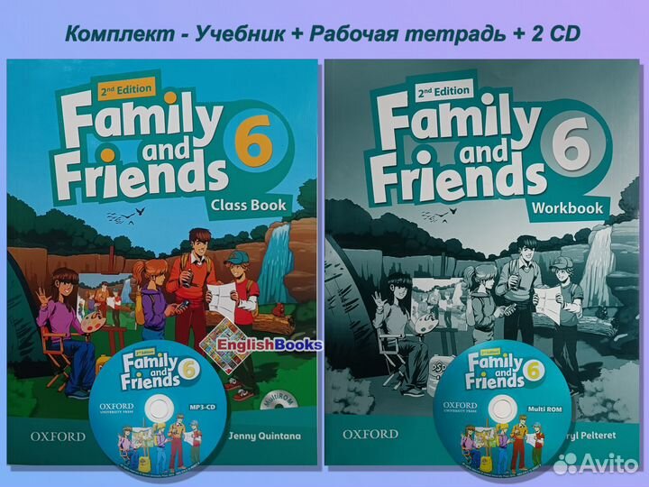 Family and friends 6, 2ed (CB+WB+CD) новые
