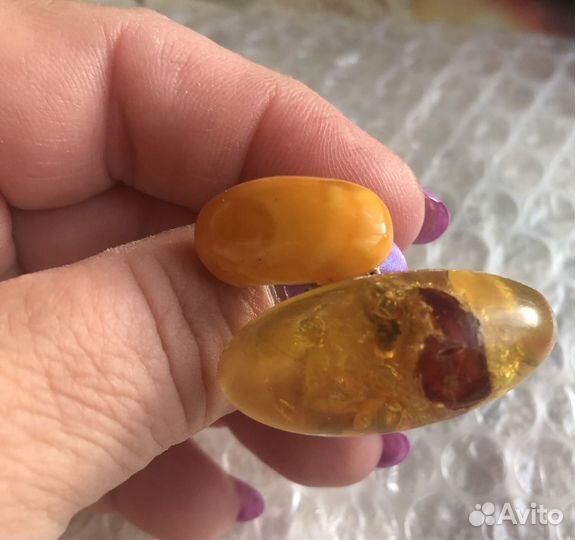 Кольцо янтарь СССР