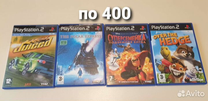 Оригинальные диски PS2 от 200 до 400