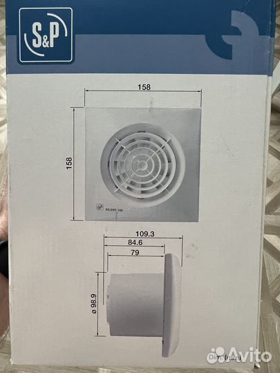 Вентилятор вытяжной Soler Palau silent-100 CZ