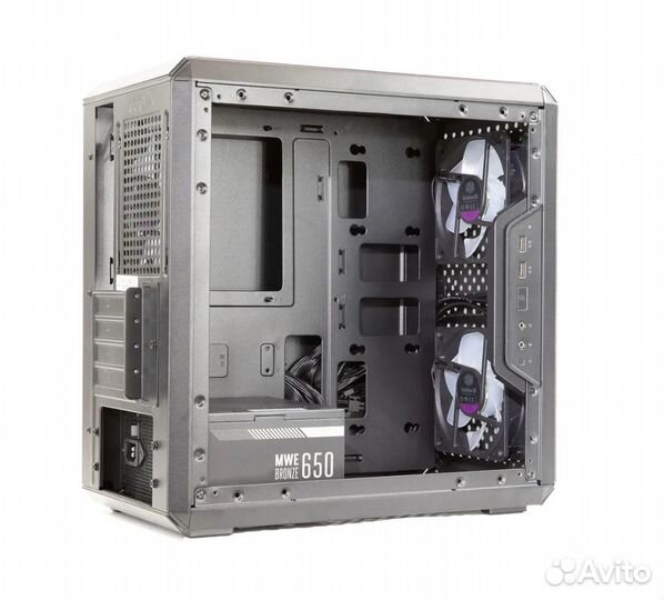 Новый корпус с блоком 650w 80+Bronz/ Cooler Master