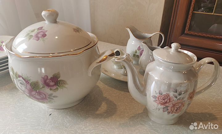 Столовый сервиз фарфор (СССР, Коростенський)