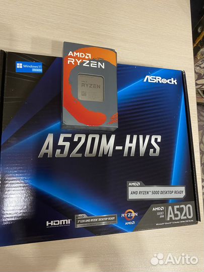 Комплект Ryzen 5 3600+ плата A520+ DDR4 16gb+Кулер