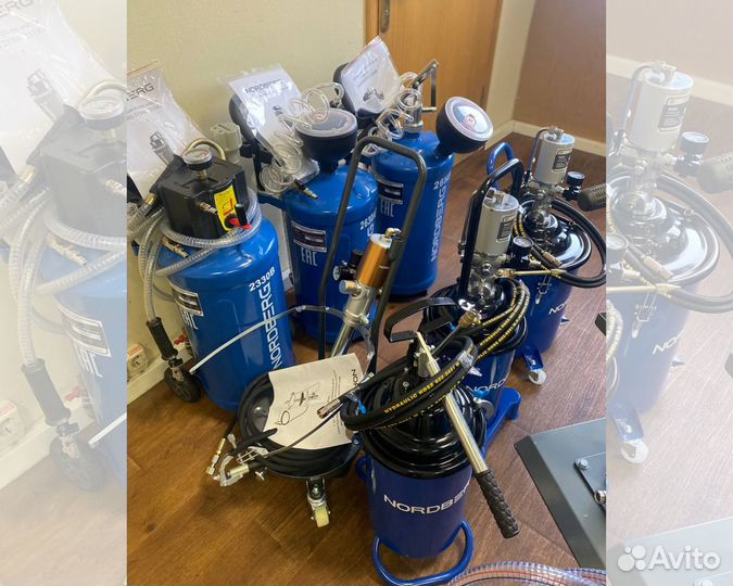 Установка для замены масла, Нагнетатель смазки