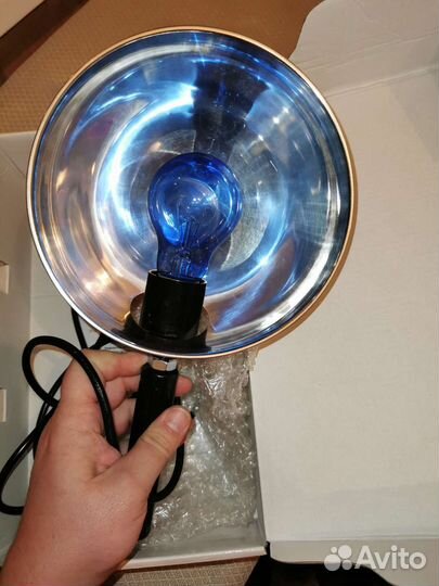 Синяя лампа рефлектор минина
