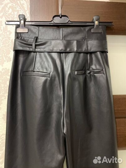 Брюки экокожа
