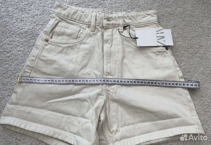 Джинсовые шорты zara S новые