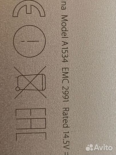 Мак бук Apple MacBook 12, 2016, А1534