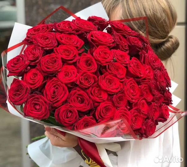 Букет цветов из 51 розы, доставка