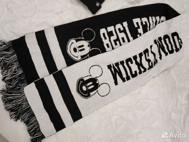 Мужская шапка + шарф H&M Mickey Maus