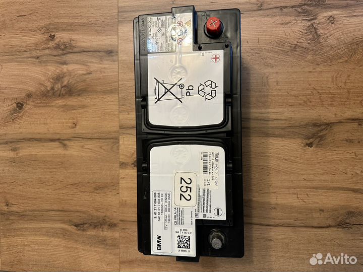 Оригинальный аккумулятор BMW AGM 105 А/ч R+ EN950А