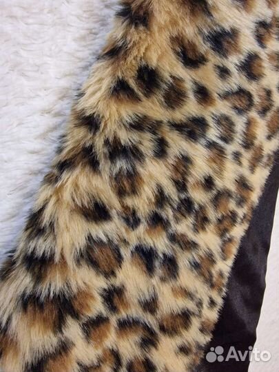 Воротник шарф леопардовый