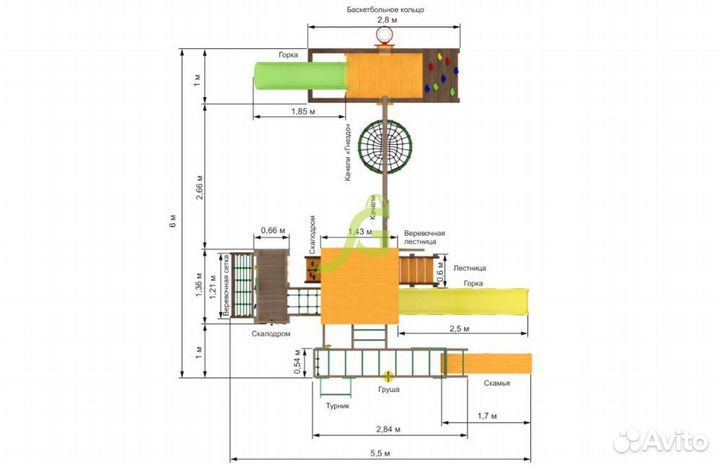 Детская игровая площадка Спорт 3