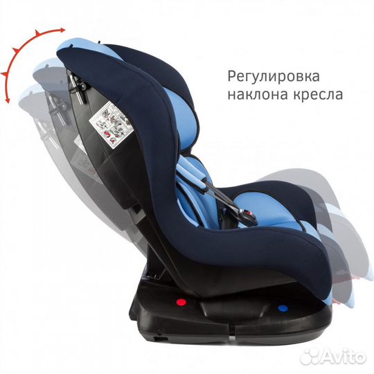 Автокресло с рождения до 4-х лет с наклоном