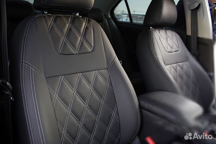 Чехлы Премиум модель Ромб на Audi A4 (B8)