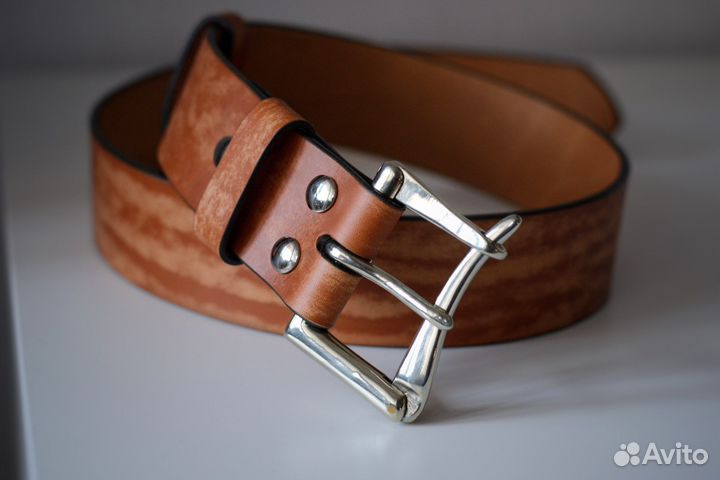 Ремень кожаный ручная работа