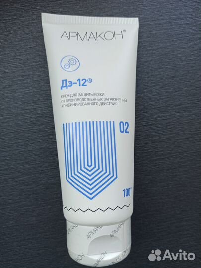 Дэ-12 для защиты кожи от производственх загрязнени
