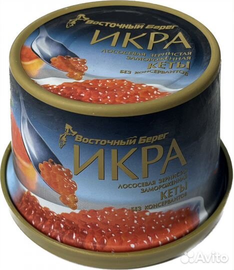 Икра кеты 240 гр без консерванта Восточный Берег