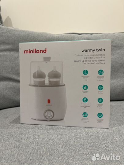 Стерилизатор подогреватель miniland warmy twin