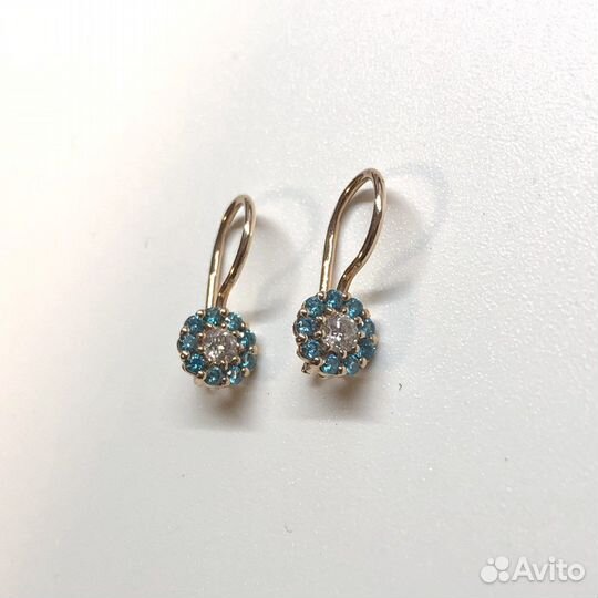 Золотые серьги 585 пробы