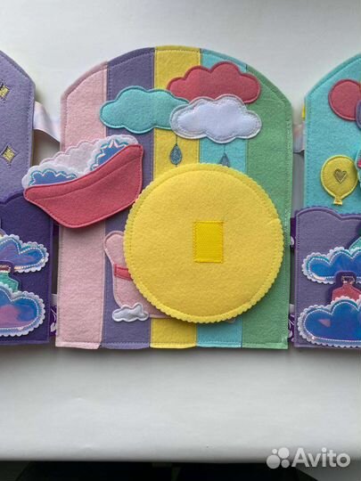 Книжка Домик для принцессы с единорожкой из фетра