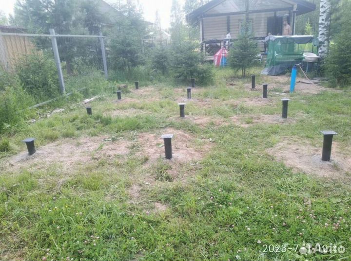 Винтовые сваи + монтаж