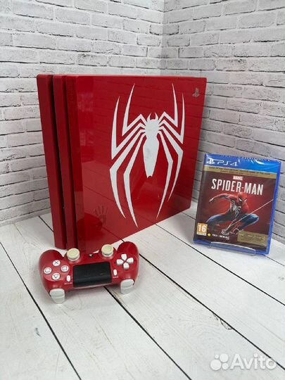 Playstation 4 Pro Limited Edition+Игра Spider Man