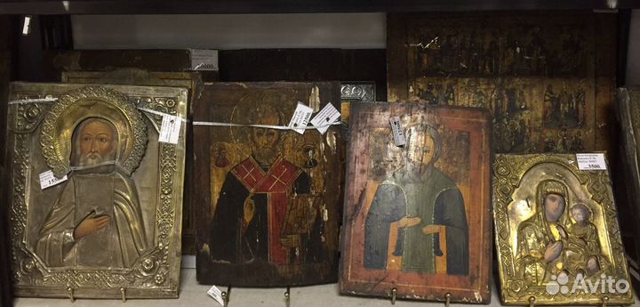 Икона. Неопалимая Купина. Конец 19 века. Живопись